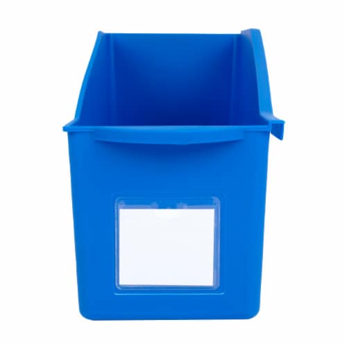 Magazine Holder Blue Perspective: front
