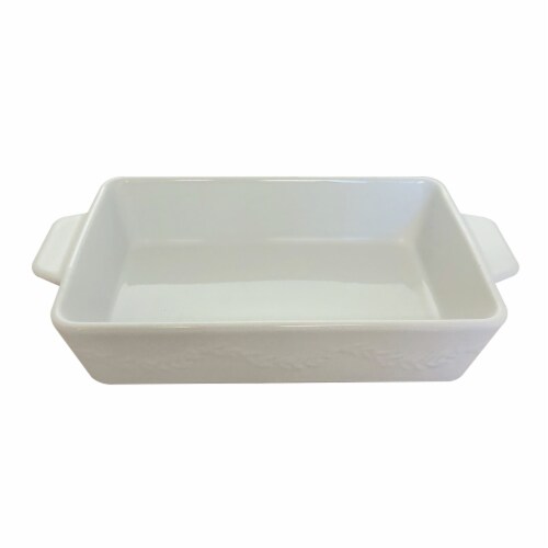 Holiday Home Medium Embossed Patterned Christmas Baking Pan Perspective: front