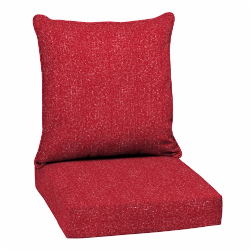 HD Designs Outdoors Deep Seat Cushion Set - Salsa Red Perspective: front