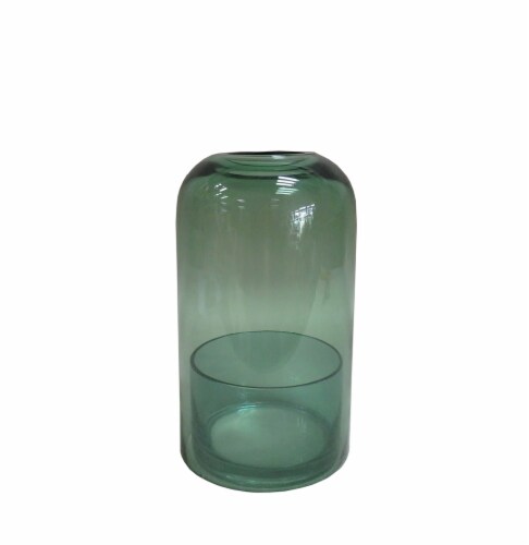 HD Designs Glass Candle Cloche - Green Perspective: front