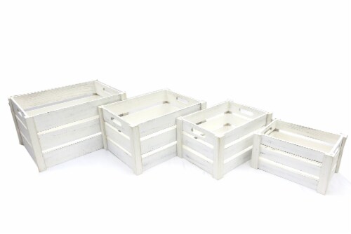 HD Designs Small Wooden Crate Perspective: front