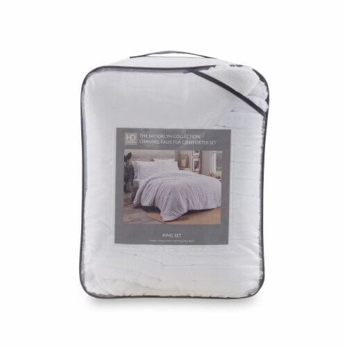 HD Designs® Brooklyn Collection Dobby Ribbed Comforter Perspective: front