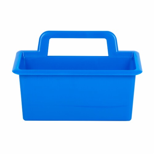 OfficeWorks 4-Compartment Caddy - Blue Perspective: front
