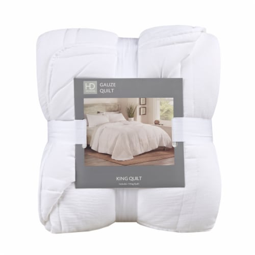 HD Designs® Guaze Quilt - White Perspective: front