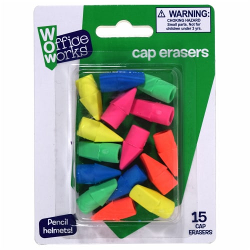 Office Works Cap Erasers Perspective: front