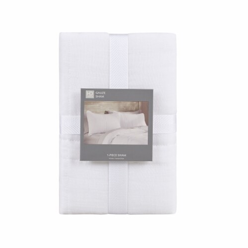 HD Designs®  Gauze Sham - White Perspective: front
