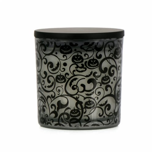 Holiday Home Jar Candle Pumpkin Tendril Perspective: front