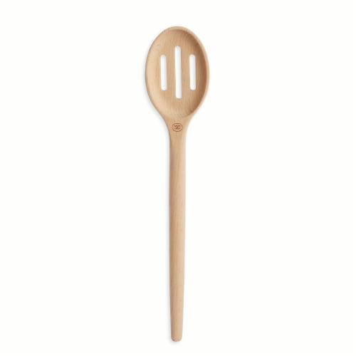 Dash of That Beechwood Slotted Spoon Perspective: front