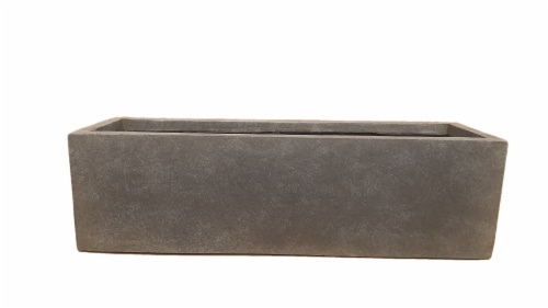 HD Outdoors Avenue Short Planter - Rust Perspective: front