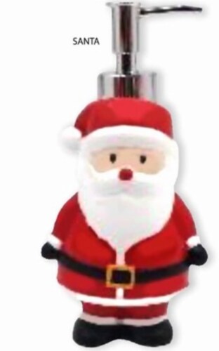 Holiday Home Santa Soap Pump Perspective: front