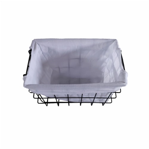 HD Designs Medium Rectangle Wire Basket with Liner Perspective: front