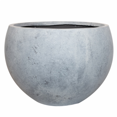 HD Outdoors Cityscape Ball Planter - Grey Perspective: front