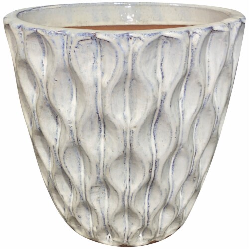 HD Outdoors Waverly Planter - Cream Perspective: front