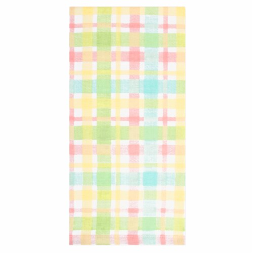Holiday Home Easter Kitchen Towel - Plaid Perspective: front
