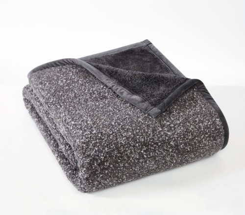 HD Designs Melange Throw - Gray Perspective: front