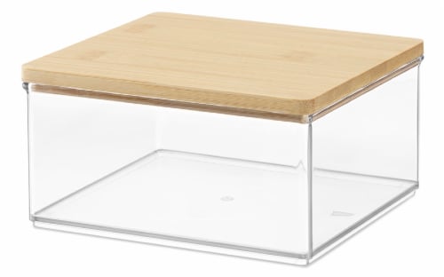 Everyday Living Clear Bin + Lid Perspective: front
