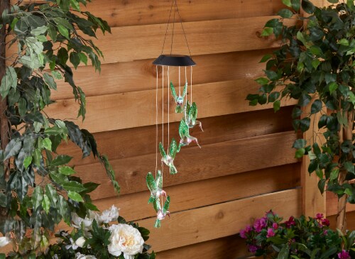 HD Designs Outdoors Solar Hummingbird Mobile Perspective: front