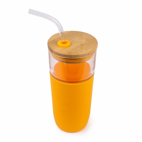 HD Designs Outdoors Summer Glass Tumbler - Radiant Yellow Perspective: front