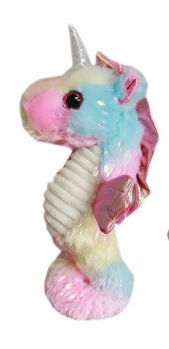 Holiday Home 9.5" Valentine's Day Mini Seahorse Plush Toy Perspective: front