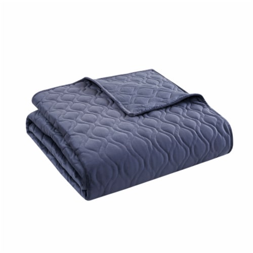 Modavari Quilt Full/Queen - Blue Perspective: front