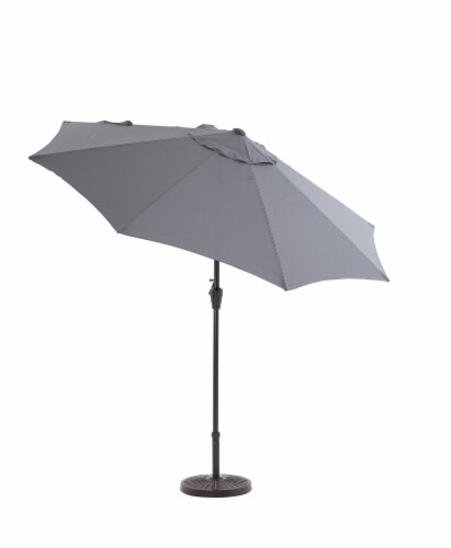 HD Designs Patio Umbrella - Gray Perspective: front