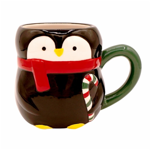 Holiday Home Ceramic 3D Penguin Mug Perspective: front