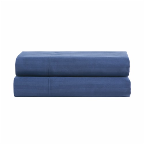 Everyday Living® Microfiber Pillowcase - Blue Stripe Perspective: front