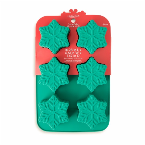 Holiday Home Silicone Bakeware Pan - Snowflake Perspective: front