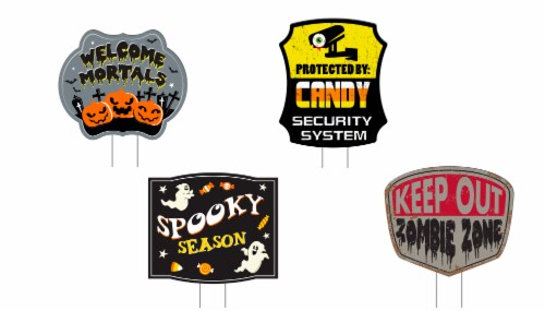 Holiday Home Halloween Yard Signs Perspective: front