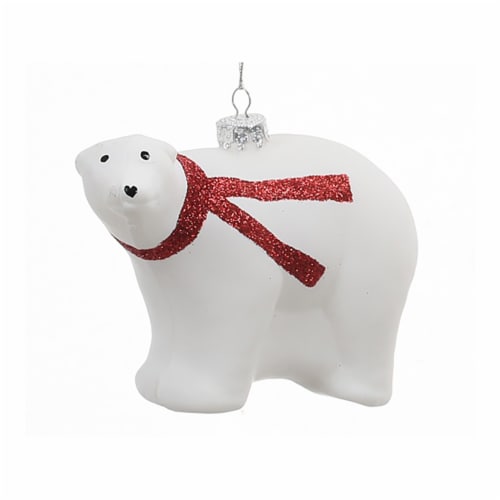 Holiday Home Bear Ornament Christmas Décor Perspective: front