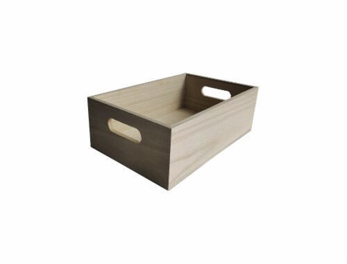 HD Designs Wood Basket Perspective: front
