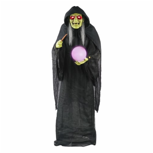 Holiday Home Animated Witch Perspective: front