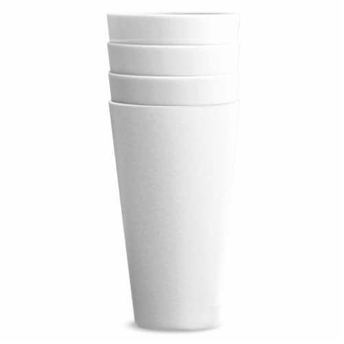 Everyday Living Large Poly Pro Tumblers - White Perspective: front