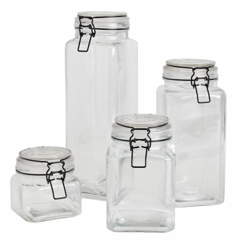 Dash of That Essentials Glass Clamp Jar - Set of 4, 4 pc - Kroger