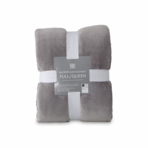 HD Designs Plush Blanket - Grey Perspective: front