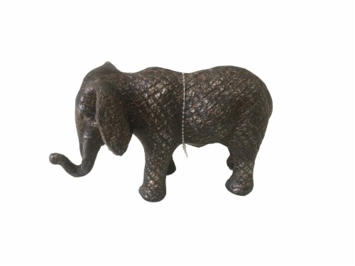 HD Designs Metal Elephant - Brown Perspective: front