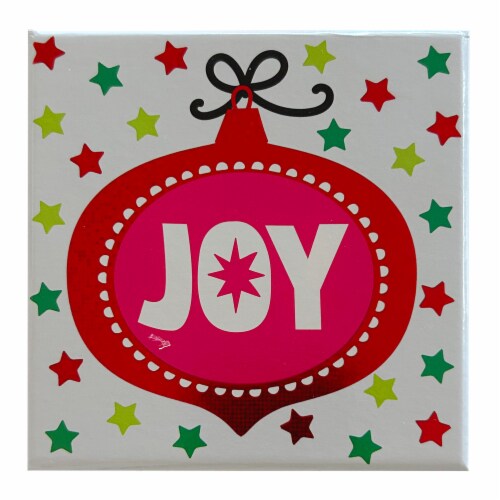 Holiday Home Joy Rigid Christmas Box Perspective: front