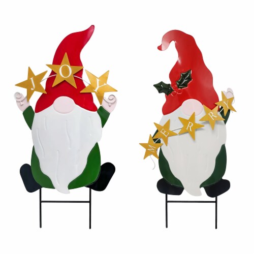Holiday Home Metal Garden Stakes - Assorted Perspective: front