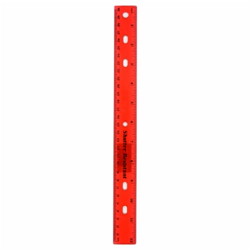 Office Works Shatter Resistant Plastic Ruler, 1 ct - City Market