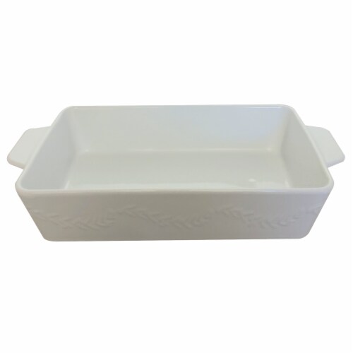 Holiday Home Large Embossed Patterned Christmas Baking Pan Perspective: front