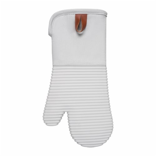Dash of That® Silicone Oven Mitt - Silver Perspective: front
