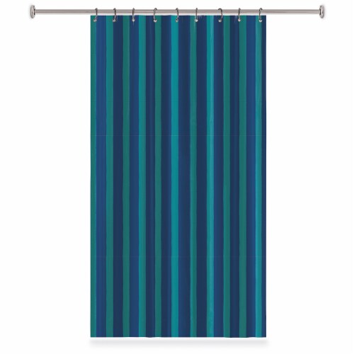 Everyday Living Shower Curtain Set - Stripe Perspective: front