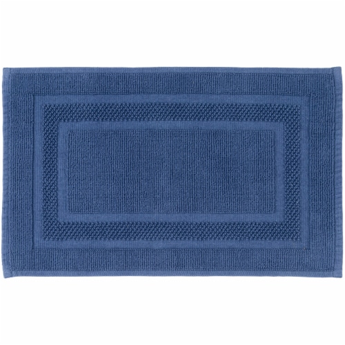 HD Designs Antimicrobial Bath Mat - Indigo Perspective: front