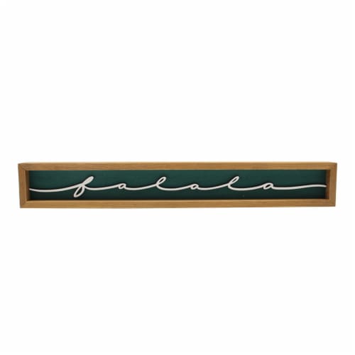 Holiday Home Cursive Red HoHoHo Sign Christmas Décor Perspective: front