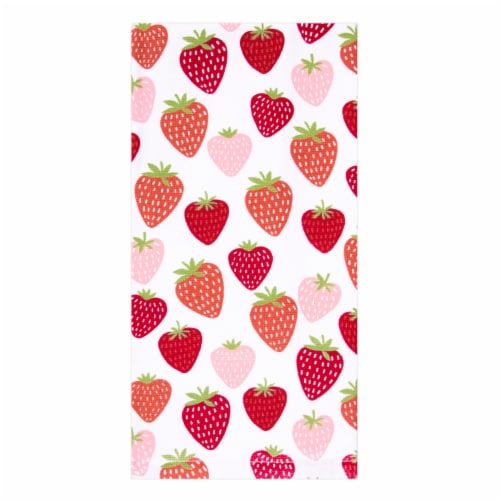 Everyday Living Dual Terry Kitchen Towel - Berries Perspective: front