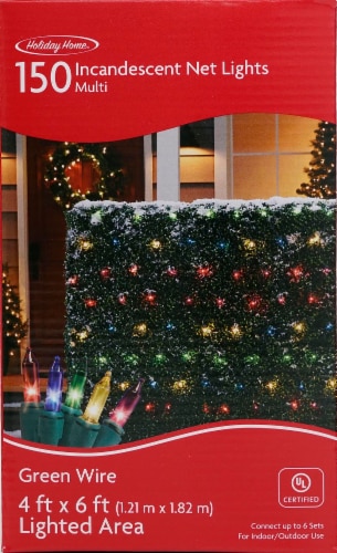Holiday Home® Incandescent Net Christmas Lights - Multi Perspective: front