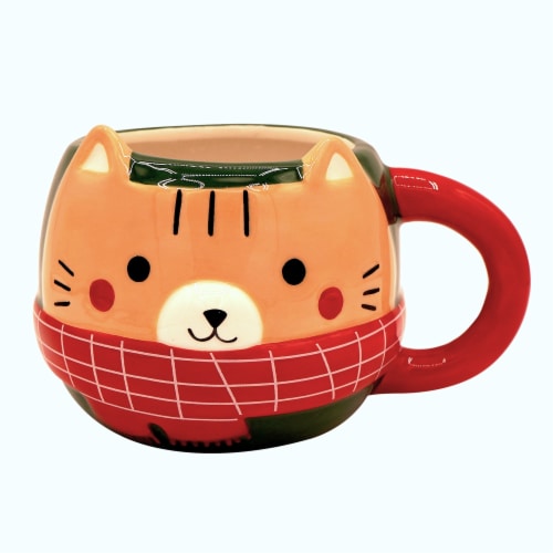 Holiday Home Ceramic 3D Mug Kitty Perspective: front