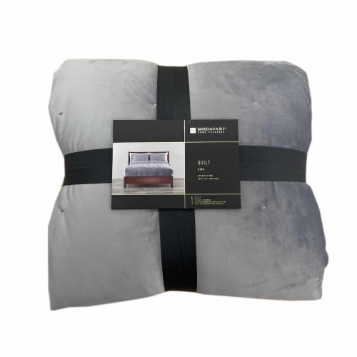 Modavari® Home Fashions Bedding Quilt - Gray Perspective: front