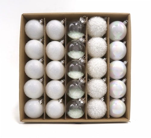 Holiday Home Shatterproof Ornaments - White Perspective: front
