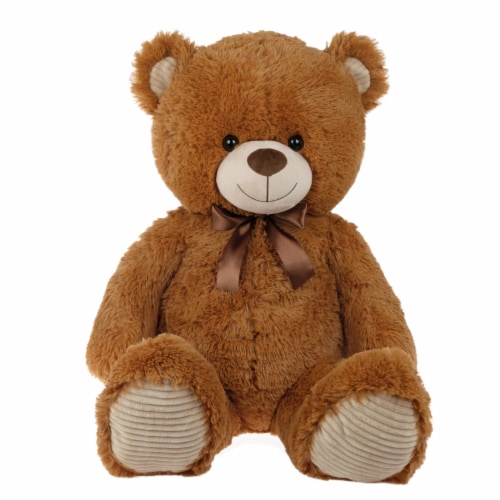 Holiday Home Jumbo Plush Bear - Tan Perspective: front